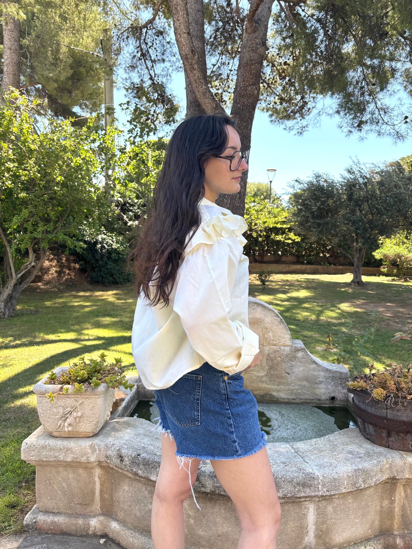 Nouvelle blouse upcyclée
