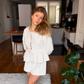 Short RÊVEUSE - Jacquard blanc cassé