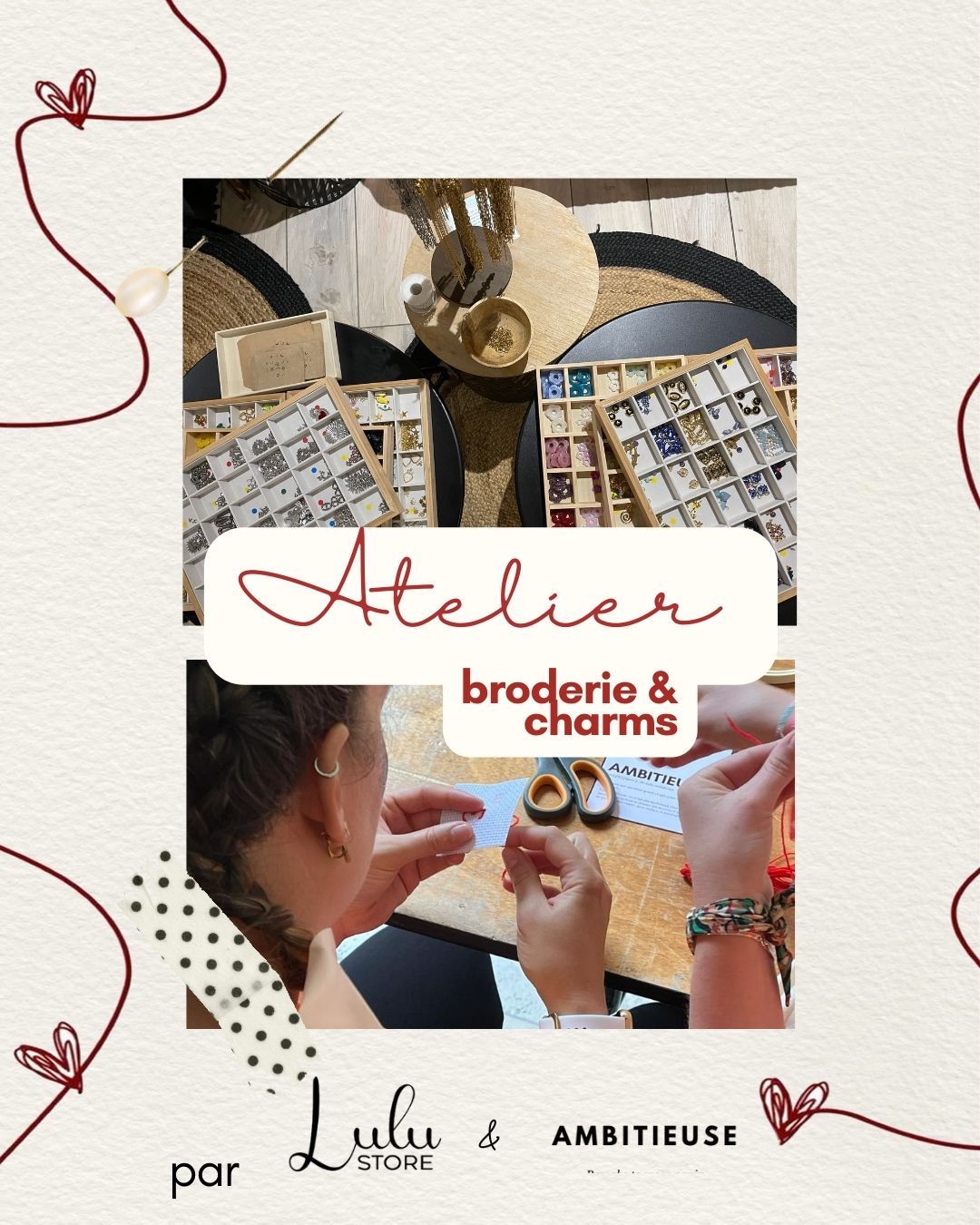 Atelier Ambitieuse × Lulustore — Charms & Broderie✨