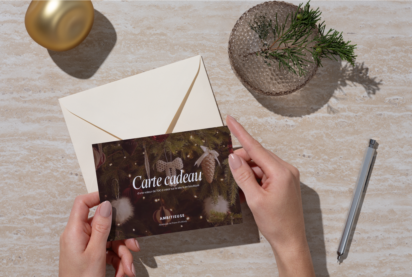 Carte-Cadeau Noël Ambitieuse Upcycling