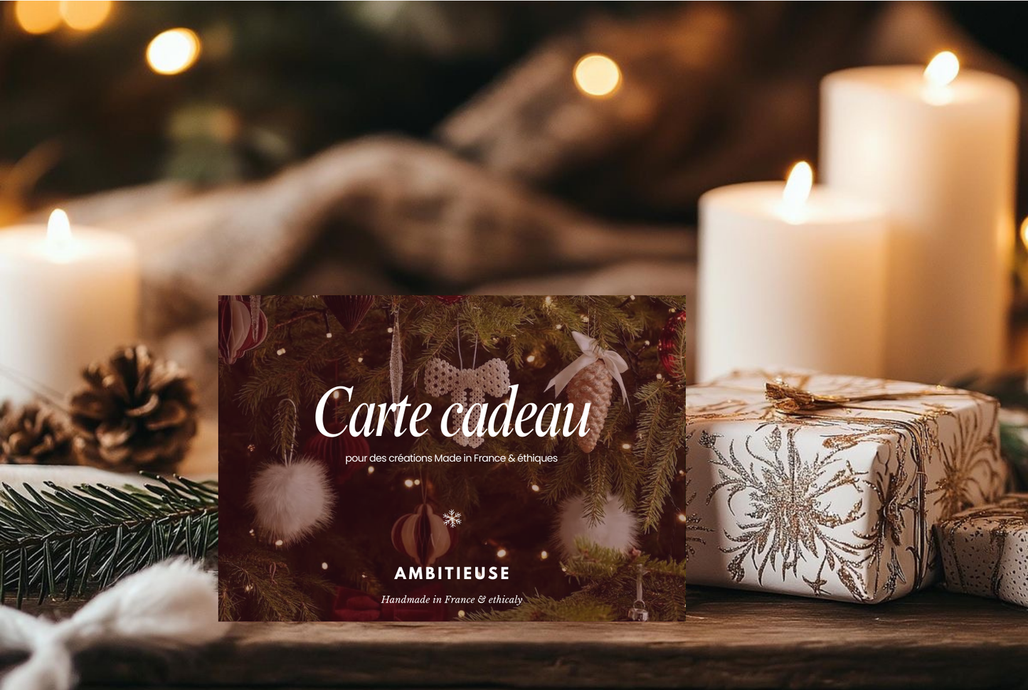 Carte-Cadeau Noël Ambitieuse Upcycling