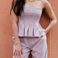 Pantalon INTEMPORELLE - Vichy sable