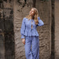 Pantalon INTEMPORELLE - Vichy bleu marine