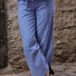 Pantalon INTEMPORELLE - Vichy bleu marine
