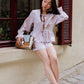 Blouse LUMINEUSE - Vichy sable