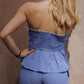Pantalon INTEMPORELLE - Vichy bleu marine