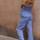 Pantalon INTEMPORELLE - Vichy bleu marine