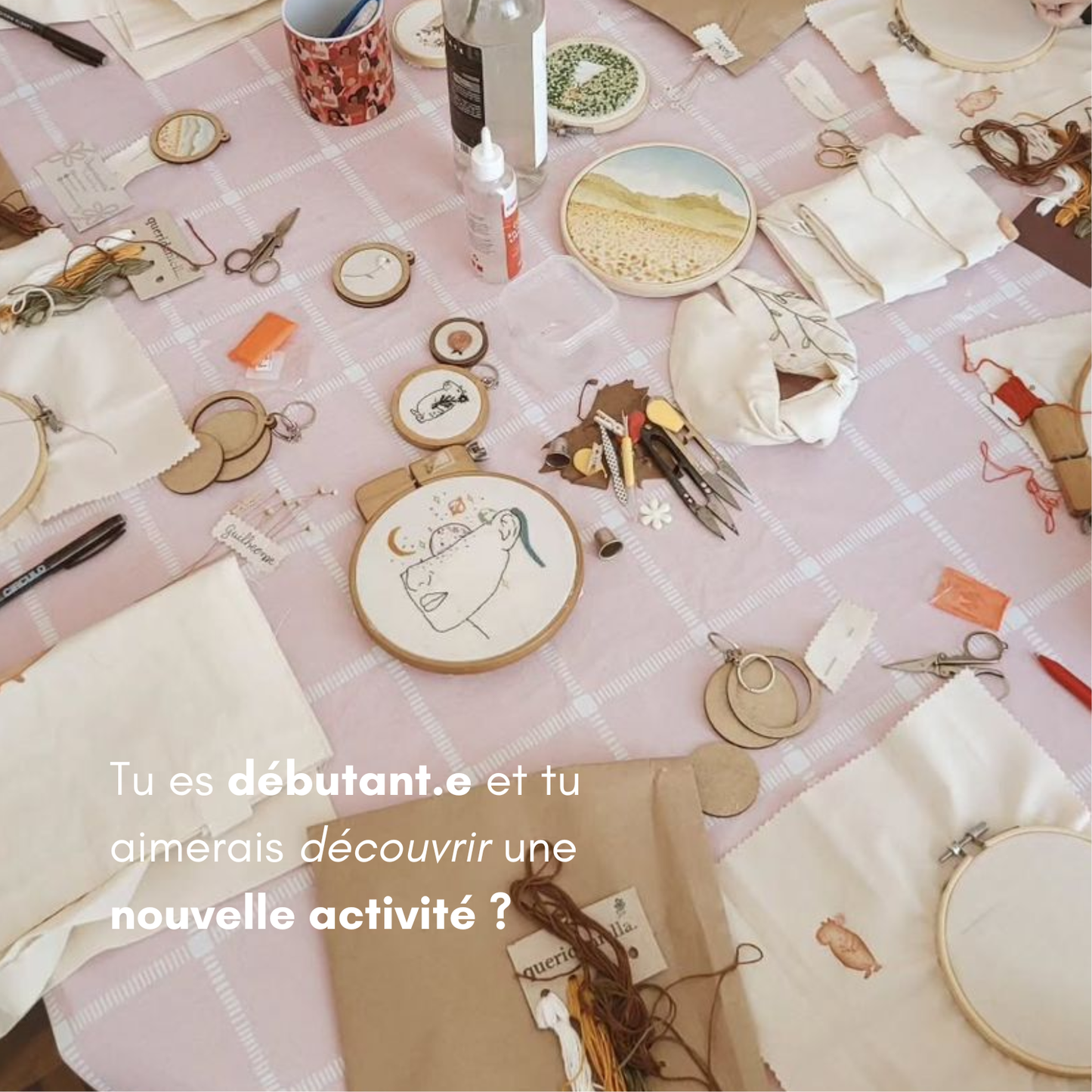 Atelier Broderie Lyon - Créez votre décoration brodée