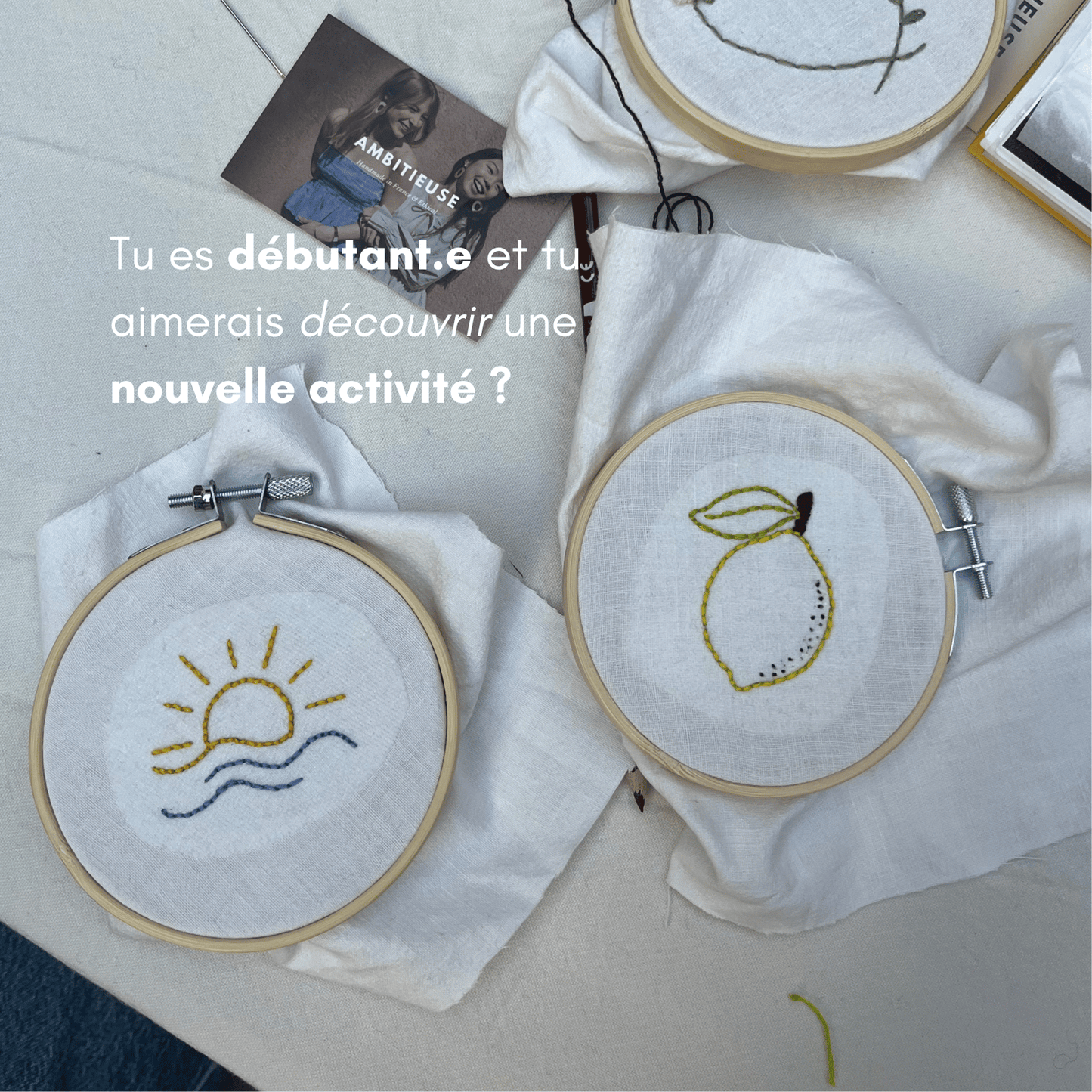Atelier Broderie Strasbourg - Créez votre pièce unique en 1h30