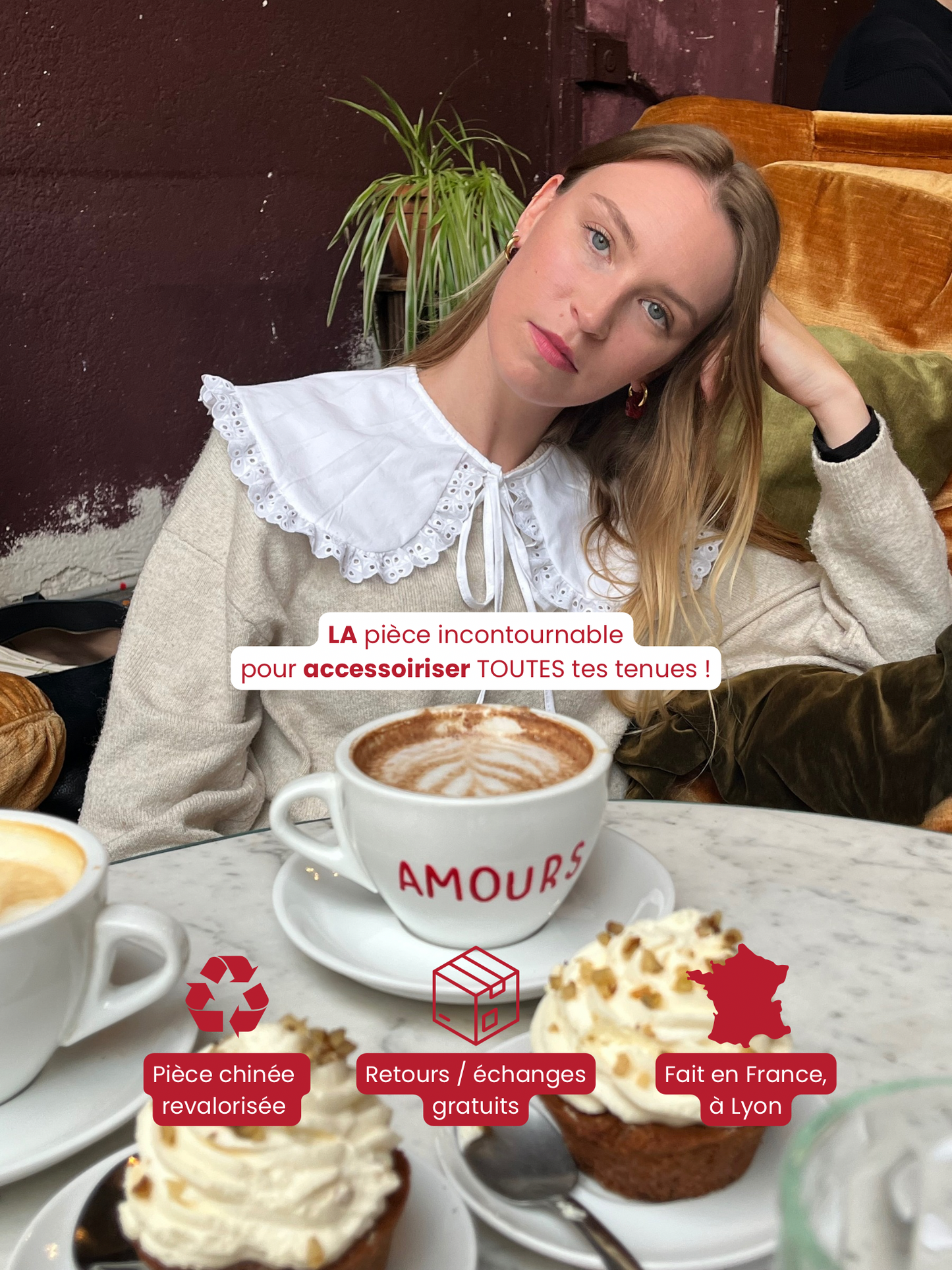 Col Claudine détachable