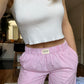 Pantalon INTEMPORELLE - Rayé rose
