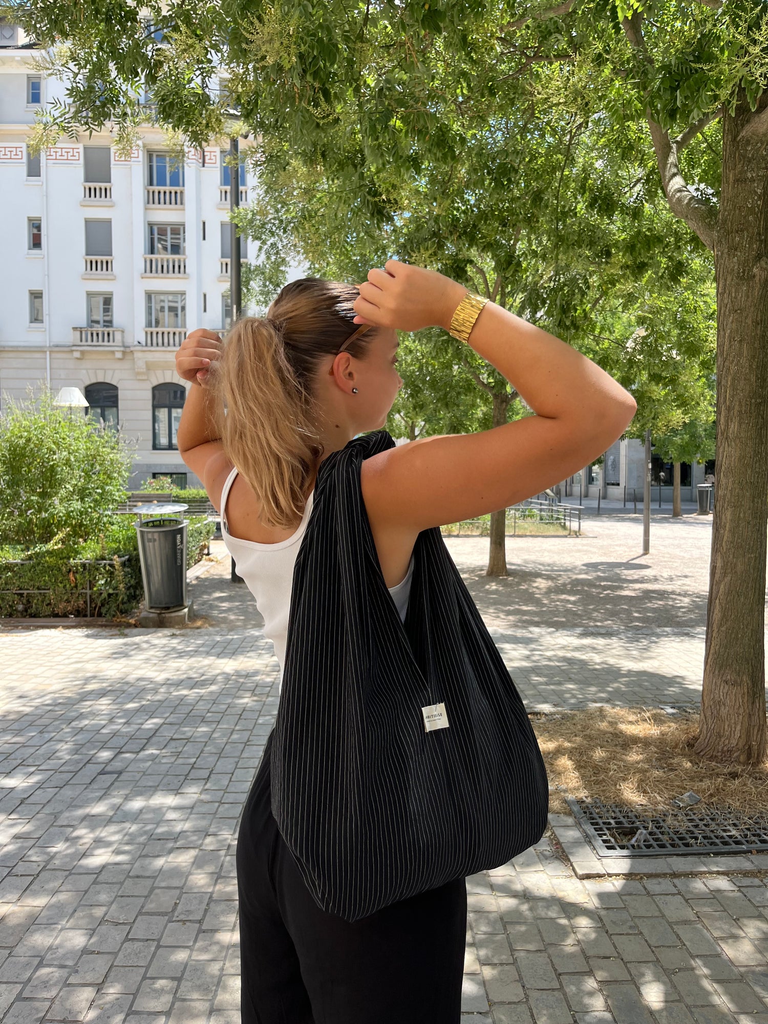 Sac upcyclé Capricieuse fabriqué en France en tissu revalorisé