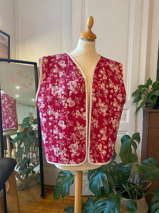 Veste sans manches- Matelassée & réversible