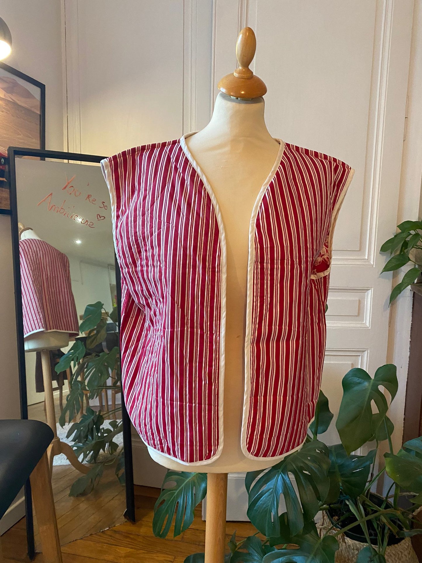 Veste sans manches- Matelassée & réversible